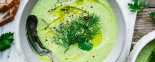 Cucumber Avocado gazpacho