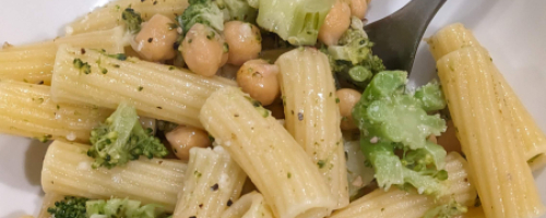 Broccoli Chickpea Rigatoni