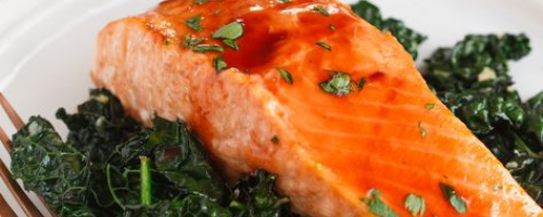 Salmon teriyaki