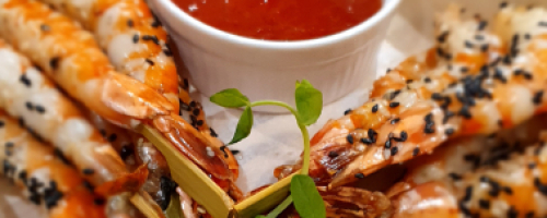 Sesame Prawn