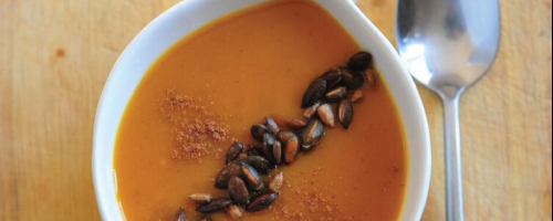 Spiced Homegrown Squash Soup