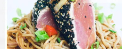 Seared Ahi Tuna and Sesame Soba Noodles