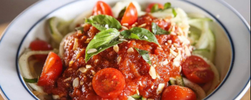 Zoodles with Marinara
