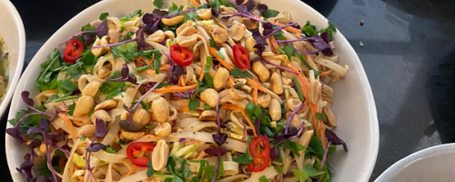 asian peanut butter and sesame noodles