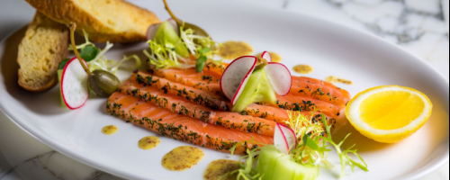 Bourbon Cured Salmon Gravadlax