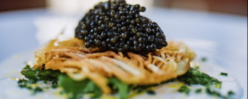 Caviar a la Creme Fraiche