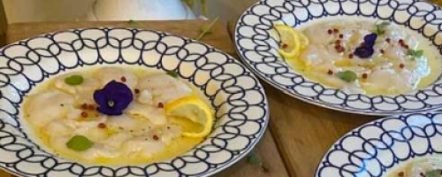 Scallops carpaccio