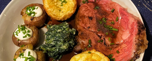 Prime rib dinner