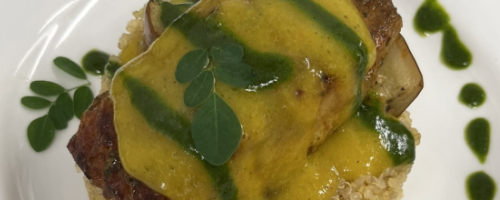 Mahi Topped With Mango Reduction