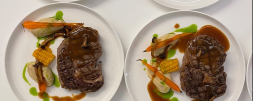Ribeye black angus | Corn | Beef jus