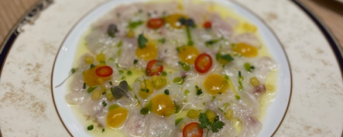 Seabass carpaccio