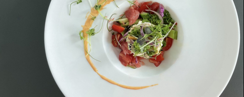 Fresh crab meat salad