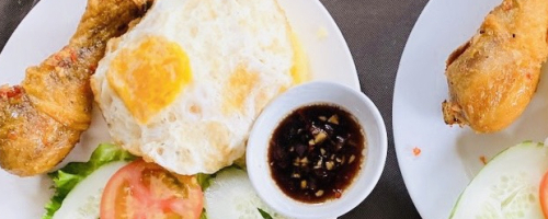 Roasted chicken rice