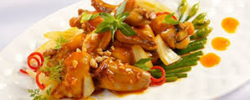 sauteed chicken with lemongrass & chili
