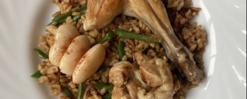“Paella” salteada, máximo socarrat