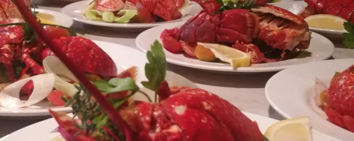 Trofeo frutos de mar con tartare de gambas roja