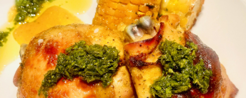 Oven Roasted Thyme & Honey Chicken Thighs