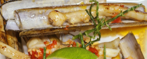 Couteaux à la plancha