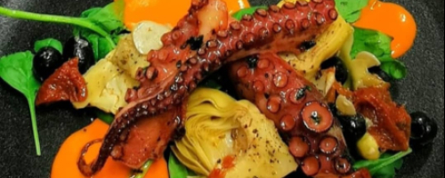 Poulpe grillée
