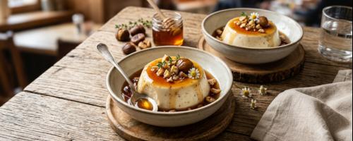 PANNA COTTA AU MIEL DE CHÂTAIGNIER