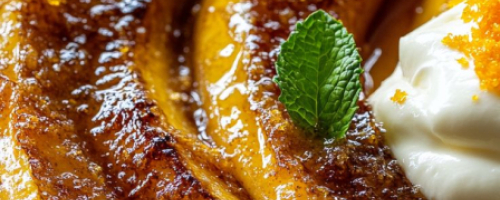 Banane plantain caramélisées à la vanille