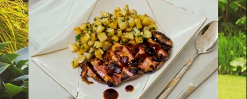 Magret de canard poêlé rosé